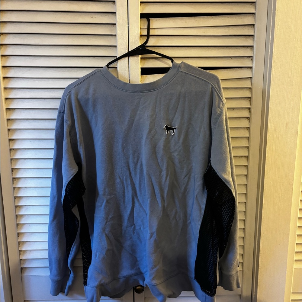 PINK Victoria's Secret Gray and Black Sweatshirt